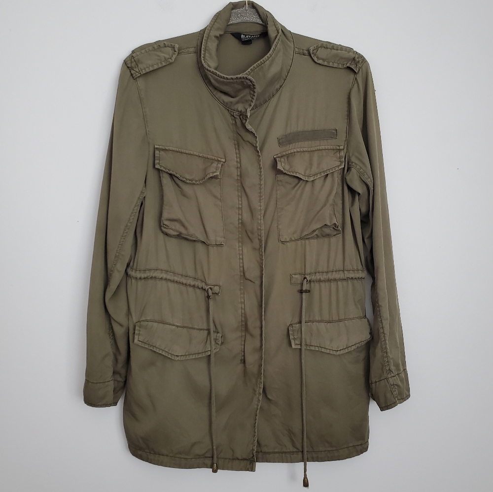 Green Lyocell Utility Jacket Size Small